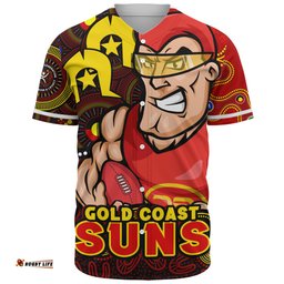 Amazing Aussie Gold Coast SUNS NAIDOC Spirit Of Country Baseball Shirt