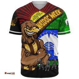 Amazing Aussie Hawthorn NAIDOC Week Pride Edition Baseball Shirt
