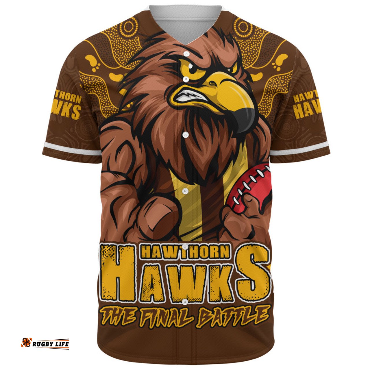 Amazing Aussie Hawthorn Final Clash Battle Edition Baseball Shirt