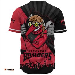 Amazing Aussie Essendon Breaking Through Fan Design Baseball Shirt