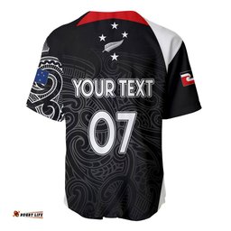 Personalised New Zealand Rugby Baseball Jersey Shirt Aotearoa World Cup Champions