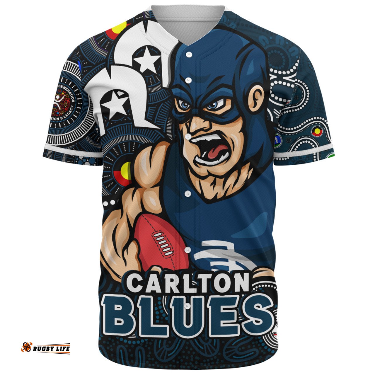 Amazing Aussie Carlton NAIDOC Spirit Of Country Baseball Shirt
