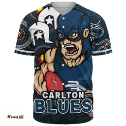 Amazing Aussie Carlton NAIDOC Spirit Of Country Baseball Shirt