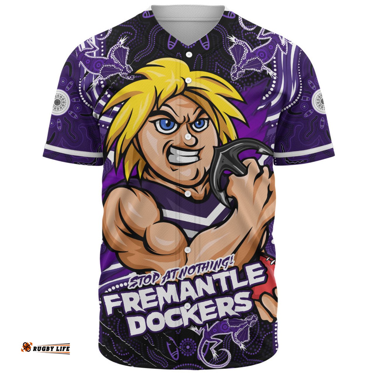 Amazing Aussie Fremantle Spirit Warriors Of The Game Baseball Shirt