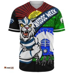 Amazing Aussie Geelong Cats NAIDOC Week Pride Edition Baseball Shirt