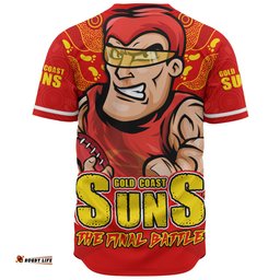 Amazing Aussie Gold Coast SUNS Final Clash Battle Edition Baseball Shirt