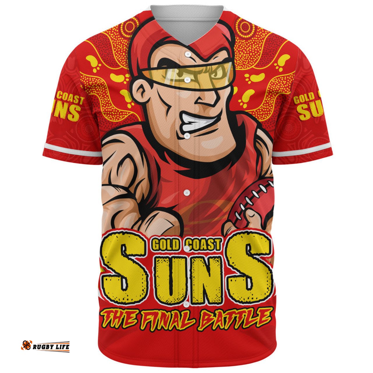 Amazing Aussie Gold Coast SUNS Final Clash Battle Edition Baseball Shirt