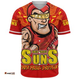 Amazing Aussie Gold Coast SUNS Final Clash Battle Edition Baseball Shirt