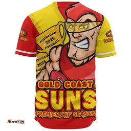 Amazing Aussie Gold Coast SUNS Australian Football Finals Premiership Spirit Baseball Shirt
