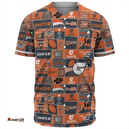 Amazing Aussie GWS GIANTS Legacy Of The Pride Comic Style Baseball Shirt
