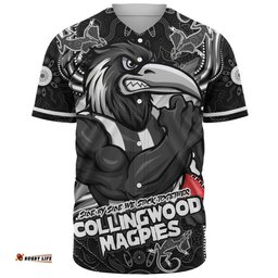 Amazing Aussie Collingwood Spirit Warriors Of The Game Baseball Shirt
