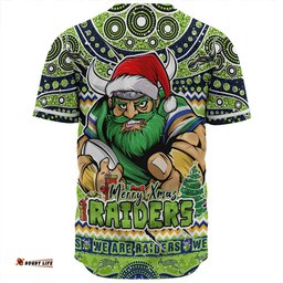 Amazing Aussie Canberra Raiders Aboriginal Xmas Special Ugly Christmas Style Baseball Shirt