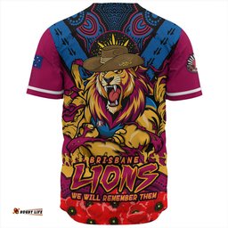 Amazing Aussie Brisbane Lions Ripped Legacy Of The Game The ANZAC Spirit Lives On Baseball Shirt