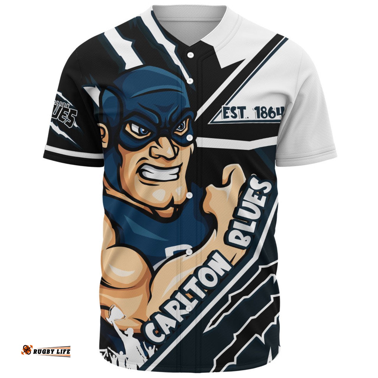 Amazing Aussie Carlton Battlefield Glory Gear Baseball Shirt