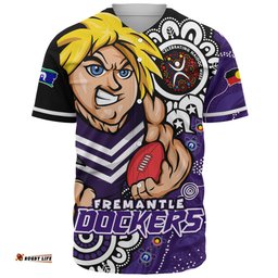 Amazing Aussie Fremantle Power Through Generations NAIDOC Edition Baseball Shirt