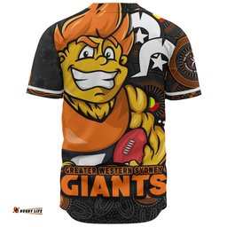 Amazing Aussie GWS GIANTS NAIDOC Spirit Of Country Baseball Shirt