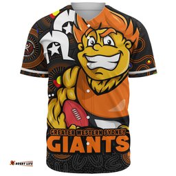 Amazing Aussie GWS GIANTS NAIDOC Spirit Of Country Baseball Shirt
