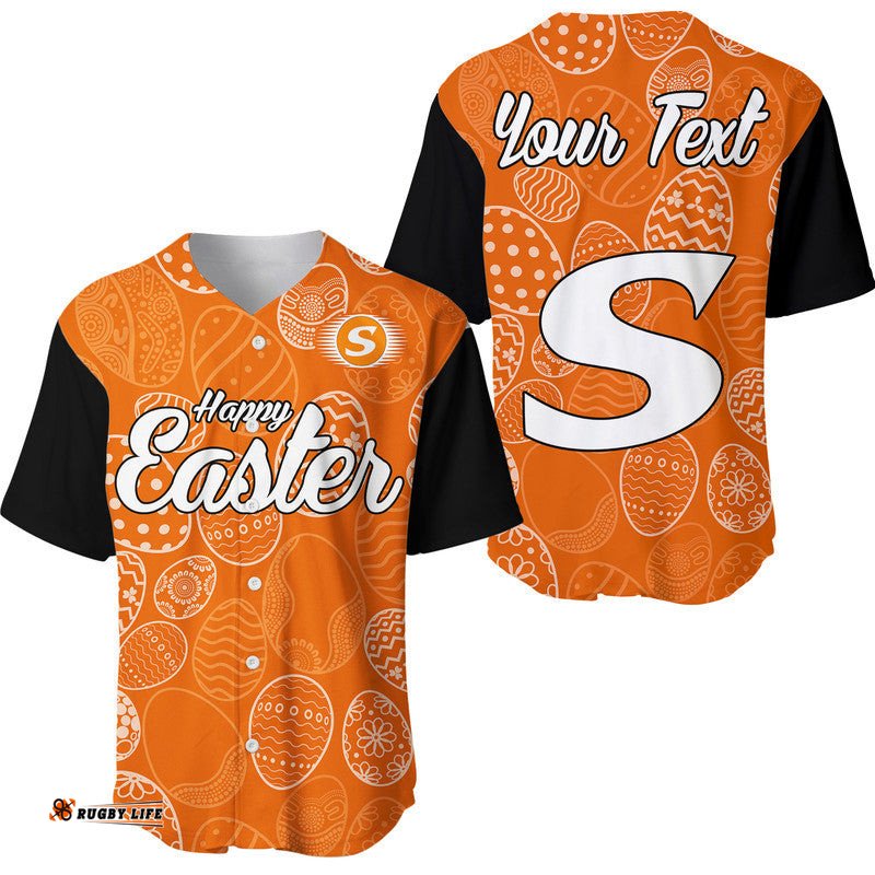 Custom Personalised Perth Scorchers Cricket Happy Easter Day Baseball Jersey Shirt Simple Style