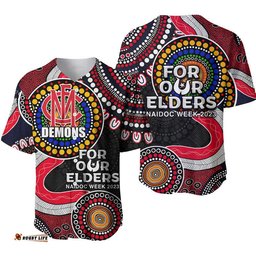Demons Rugby Baseball Jersey Shirt NAIDOC Aboriginal