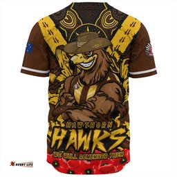 Amazing Aussie Hawthorn Ripped Legacy Of The Game The ANZAC Spirit Lives On Baseball Shirt