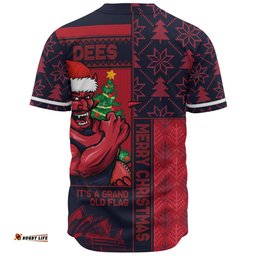 Amazing Aussie Melbourne Merry Christmas Knit Style Festive Spirit Baseball Shirt