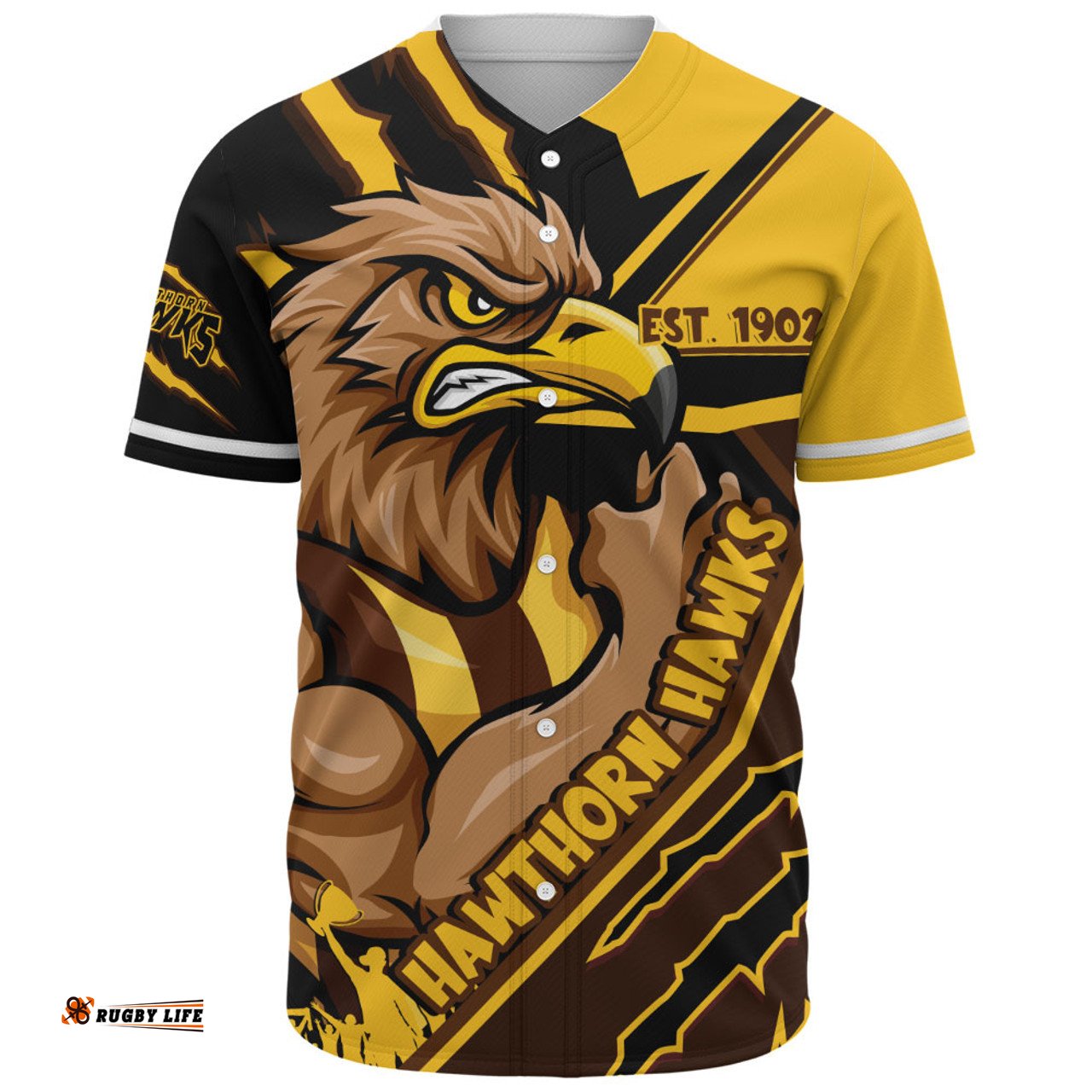 Amazing Aussie Hawthorn Battlefield Glory Gear Baseball Shirt