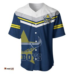 Custom Text And Number Cowboys Rugby Baseball Jersey Shirt Sporty Style Navy Blue