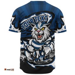 Amazing Aussie Geelong Cats Premiership Series Flame Edition Baseball Shirt