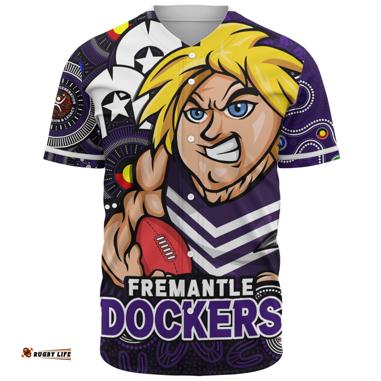 Amazing Aussie Fremantle NAIDOC Spirit Of Country Baseball Shirt