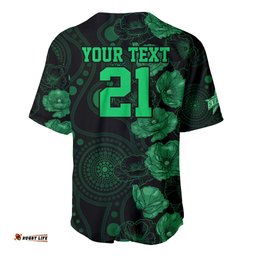 Stars Cricket Never Forget Custom Baseball Jersey Shirt ANZAC Day with Poppy Aboriginal