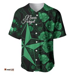 Stars Cricket Never Forget Custom Baseball Jersey Shirt ANZAC Day with Poppy Aboriginal