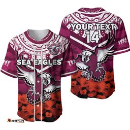 Custom Text And Number Sea Eagles Rugby ANZAC Rugby Baseball Jersey Shirt Camouflage Mix Indigenous Ver.02