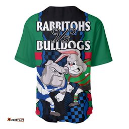 NRL Combine Rabbitohs and Bulldogs Baseball Jersey Shirt 05