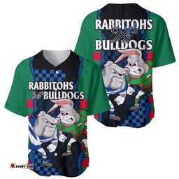 NRL Combine Rabbitohs and Bulldogs Baseball Jersey Shirt 05