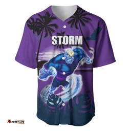 NRL Storm Baseball Jersey Shirt Summer Vibe Style