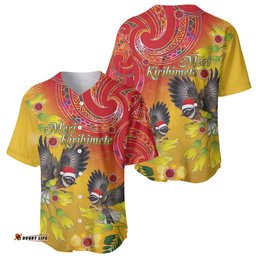 New Zealand Piwakawaka Christmas Baseball Jersey Shirt With Maori Pattern