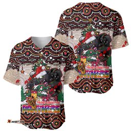 Penrith Panthers Christmas Baseball Jersey Shirt Rugby Australia Mascot