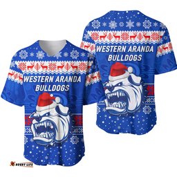 Hermannsburg Western Aranda Bulldogs Football Club Baseball Jersey Shirt Christmas Simple Style