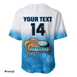 Personalised Australia Rugby Baseball Jersey Shirt Queensland Northern Pride Indigenous Art