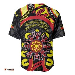 Australia Indigenous Children's Day Baseball Jersey Shirt Strong In Culture Stronger Together Aboriginal Art