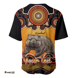 Personalised Australia Taurus Wombat Zodiac Baseball Jersey Shirt Auz Astrology Aboriginal Red