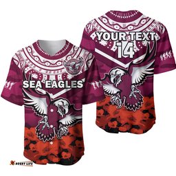 Custom Text And Number Sea Eagles Rugby ANZAC Rugby Baseball Jersey Shirt Camouflage Mix Indigenous Ver.01