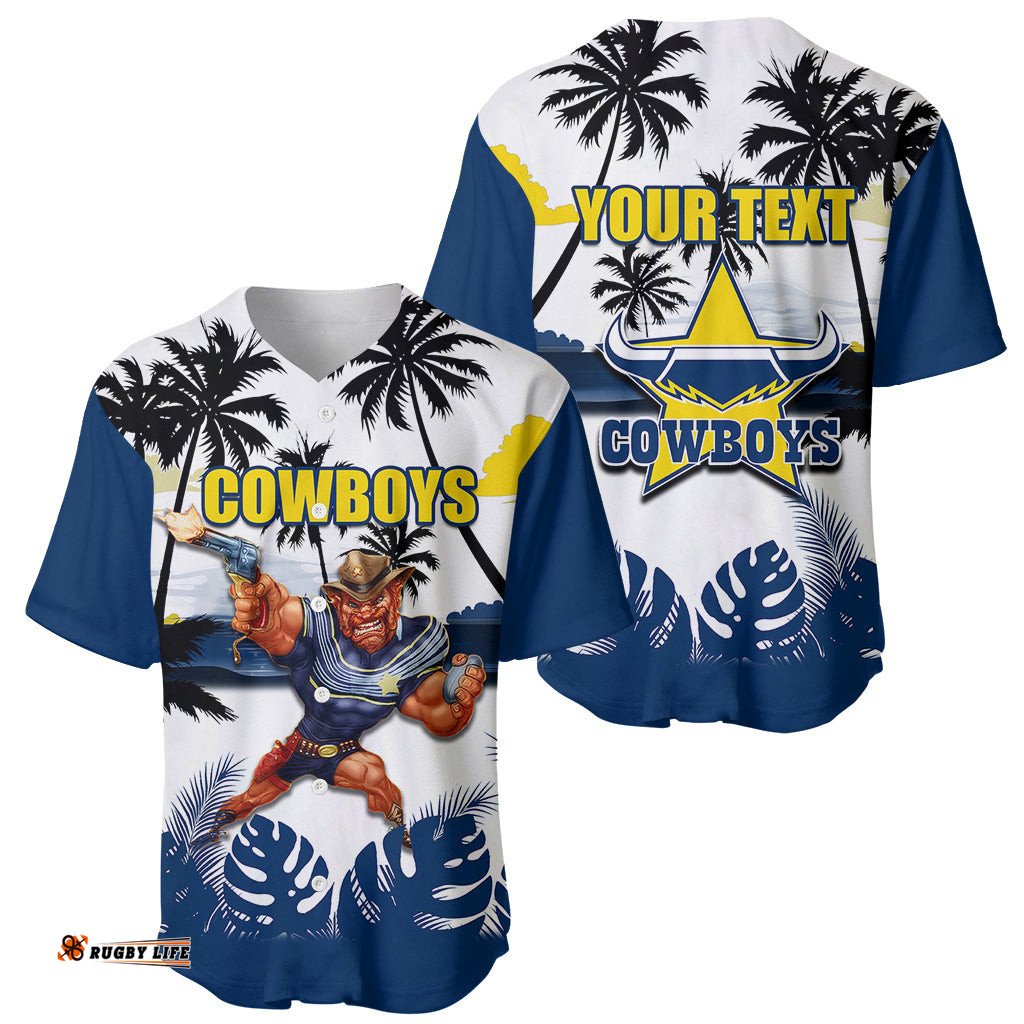 NRL Cowboys Baseball Jersey Shirt Summer Vibe Style