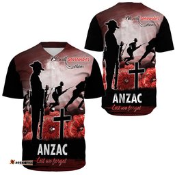Anzac Day We Will Remember Them Special Version Baseball Jersey Shirt