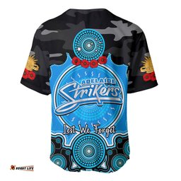 Adelaide Strikers ANZAC 2024 Baseball Jersey Shirt Lest We Forget Poppy Mix Camouflage