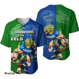 Eels And Rabbitohs Rugby Baseball Jersey Shirt 01