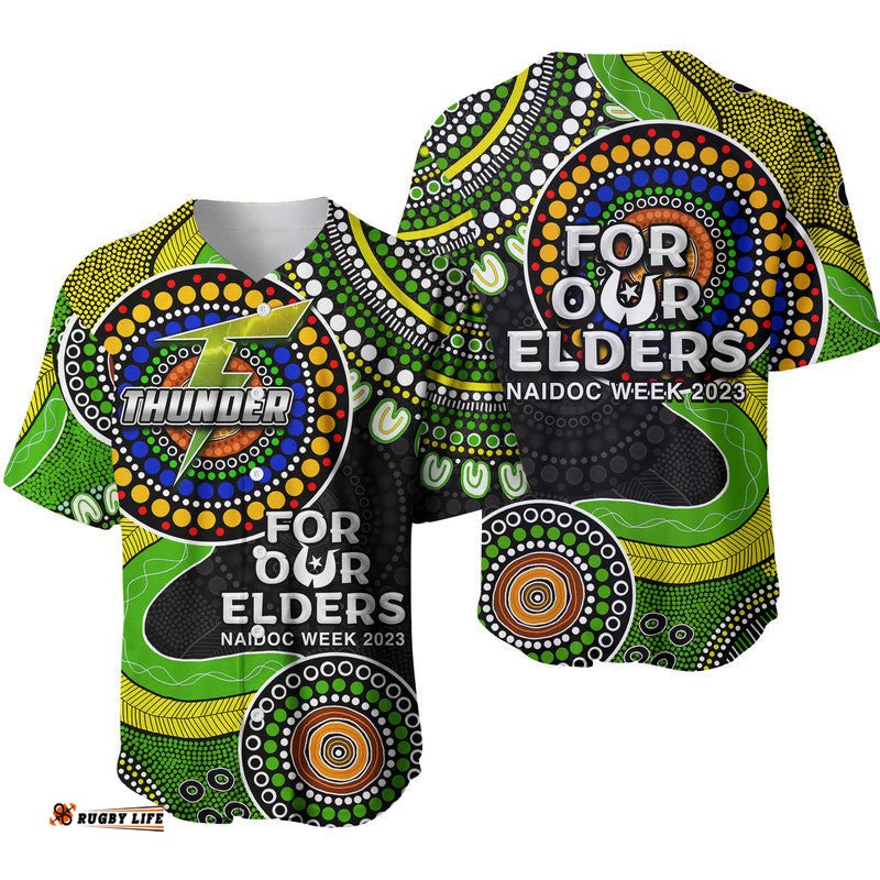 Sydney Thunder Cricket Baseball Jersey Shirt NAIDOC Aboriginal