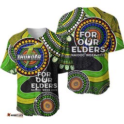 Sydney Thunder Cricket Baseball Jersey Shirt NAIDOC Aboriginal