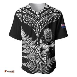 New Zealand Silver Fern Rugby Baseball Jersey Shirt Go All Black World Cup