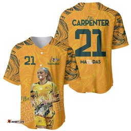 Ellie Carpenter Australian Matildas Baseball Jersey Shirt